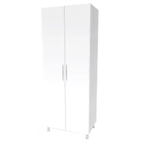 Шкаф Smartex N6 80 x 52см x 210 / ДСП / White