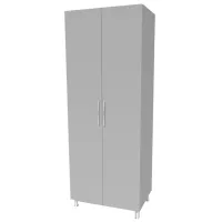 Шкаф Smartex N6 80 x 52см x 210 / ДСП / Графитовый