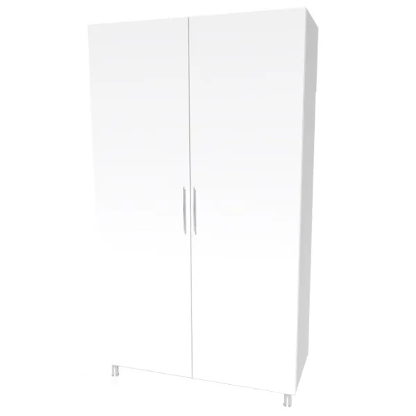 Шкаф Smartex N6 100 x 52см x 210 / ДСП / White photo 1