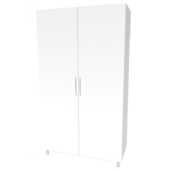 Шкаф Smartex N6 100 x 52см x 210 / ДСП / White photo 1