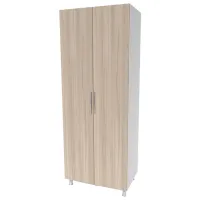 Шкаф Smartex N7 80 x 52см x 209 / ЛДСП / Белый - Дуб Светлый