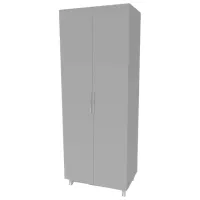 Шкаф Smartex N7 80 x 52см x 209 / ЛДСП / Графитовый