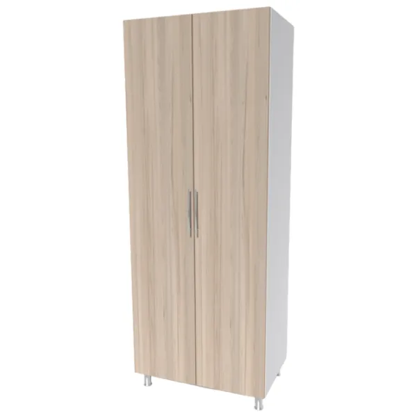 Шкаф Smartex N7 100 x 52см x 209 / ЛДСП / Белый - Дуб Светлый photo 1