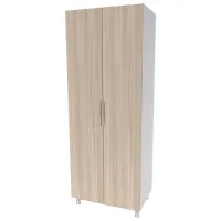 Шкаф Smartex N7 100 x 52см x 209 / ЛДСП / Белый - Дуб Светлый