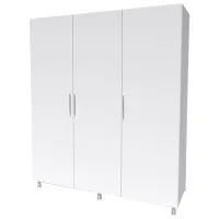 Шкаф Smartex N8 180 x 52см x 209 / ДСП / White
