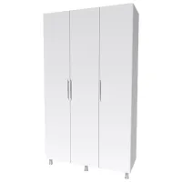 Шкаф Smartex N9 120 x 47см x 210 / ДСП / White