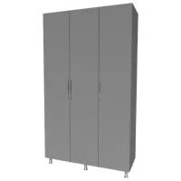 Шкаф Smartex N9 120 x 47см x 210 / ДСП / Графитовый