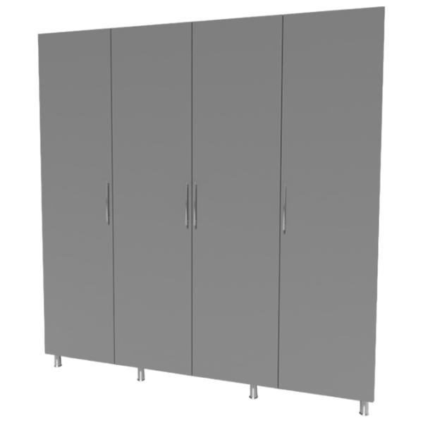 Шкаф Smartex N9 200 x 47см x 210 / ДСП / Графитовый photo 1