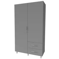 Шкаф Smartex N11 100 x 52см x 210 / ДСП / Графитовый