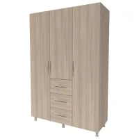 Шкаф Smartex N12 140 x 52см x 210 / ДСП / Дуб светлый