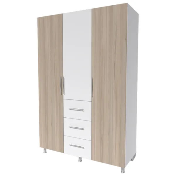 Шкаф Smartex N12 160 x 52см x 210 / ДСП / White photo 1
