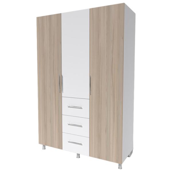 Шкаф Smartex N12 160 x 52см x 210 / ДСП / White photo 1