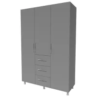 Dulap Smartex N12 160 x 52 x 210 / DSP / Grafit