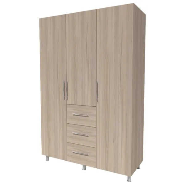 Шкаф Smartex N12 160 x 52см x 210 / ДСП / Дуб светлый photo 1