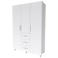 Шкаф Smartex N12 180 x 52см x 210 / ДСП / White