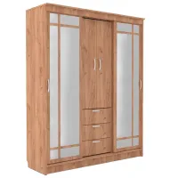 Шкаф ML-Mobila Diplomat 2000 200 x 55см x 210 / ДСП / Дуб Золотой