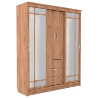 Шкаф ML-Mobila Diplomat 1700 170 x 55см x 210 / ДСП / Дуб Золотой