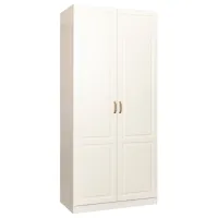 Dulap pentru haine ML-Mobila Liverpool №3 100 x 41.4 x 220.6 / PAL / Ivory