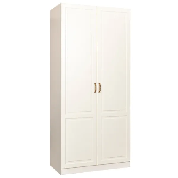 Dulap pentru haine ML-Mobila Liverpool №30 100 x 54.2 x 220.6 / PAL / Ivory photo 1 Dulap pentru haine ML-Mobila Liverpool №30 100 x 54.2 x 220.6 / PAL / Ivory photo 1