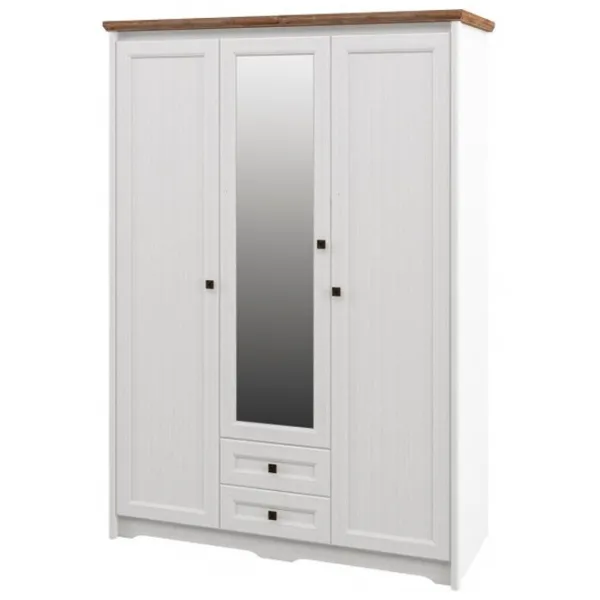 Dulap Neman Tivoli 155 x 63 x 220 / PAL / Alb Structurat photo 1 Dulap Neman Tivoli 155 x 63 x 220 / PAL / Alb Structurat photo 1