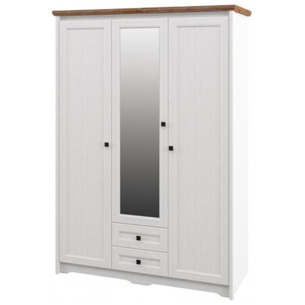 Dulap Neman Tivoli 155 x 63 x 220 / PAL / Alb Structurat photo 1 Dulap Neman Tivoli 155 x 63 x 220 / PAL / Alb Structurat photo 1