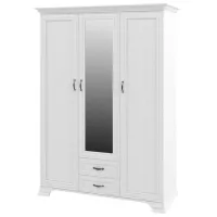 Гардероб Neman Yunona 159 x 65см x 220 / ЛДСП / Белый Текстурный