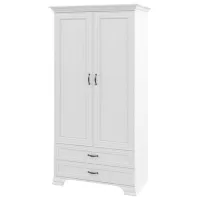 Гардероб Neman Yunona 110 x 65см x 211 / ЛДСП / Белый Текстурный