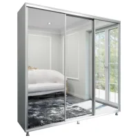 Гардероб Arta Mobilei Armadio 222 x 60см x 230 / ЛДСП / Серый