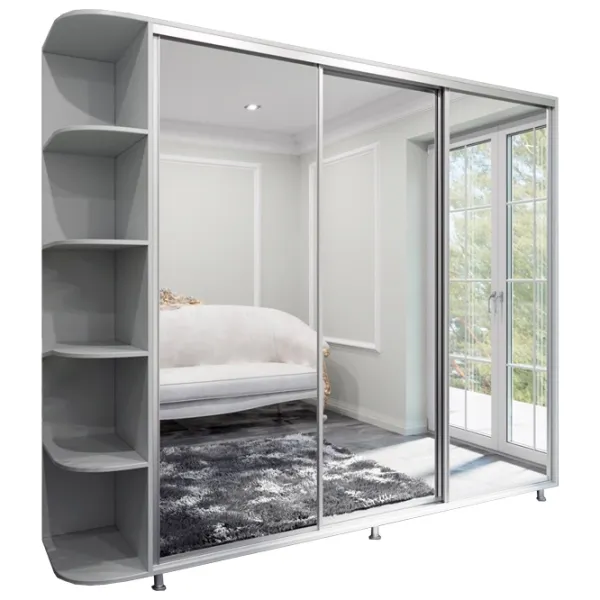 Шкаф Arta Mobilei Armadio 208 x 60см x 230 / ЛДСП / Серый photo 1