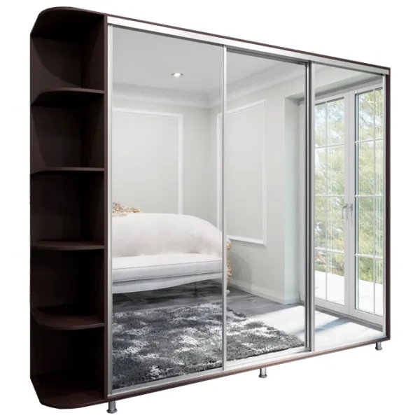 Шкаф Arta Mobilei Armadio 252 x 60см x 230 / ЛДСП / Венге photo 1