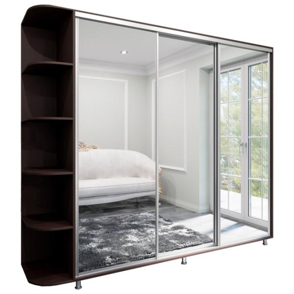 Шкаф Arta Mobilei Armadio 252 x 60см x 230 / ЛДСП / Венге photo 1