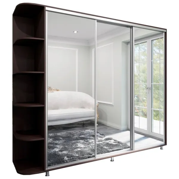 Шкаф Arta Mobilei Armadio 252 x 60см x 230 / ЛДСП / Венге photo 1