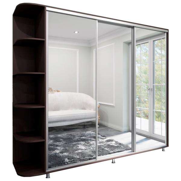 Шкаф Arta Mobilei Armadio 252 x 60см x 230 / ЛДСП / Венге photo 1