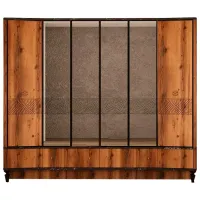 Гардероб Modalife Cross 250 x 59см x 213 / ЛДСП / Wood