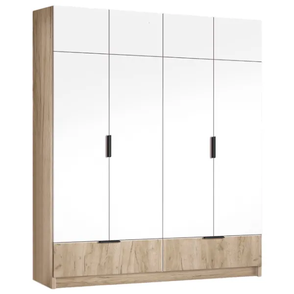 Dulap Modern Komfort 180 x 52 x 240 / DSP / Stejar craft gri photo 1