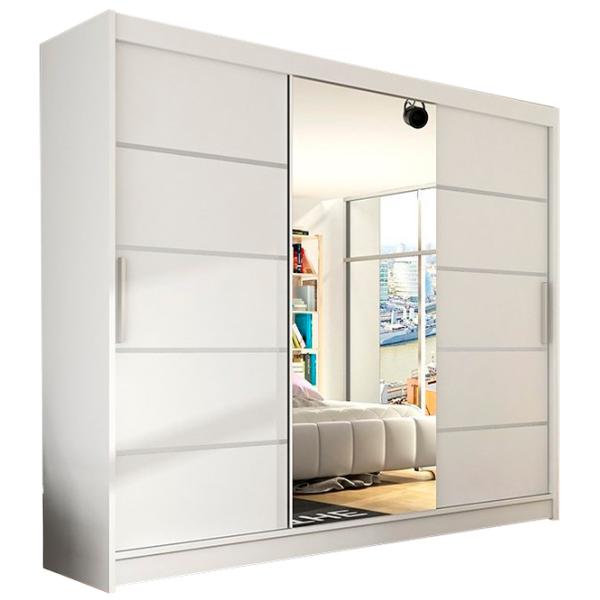 Dulap Space Meble Aston VI 250 x 58 x 215 / PAL / Alb photo 1 Dulap Space Meble Aston VI 250 x 58 x 215 / PAL / Alb photo 1