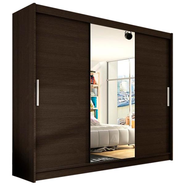 Шкаф Space Meble Aston VI 250 x 58см x 215 / ЛДСП / Шоколад photo 1