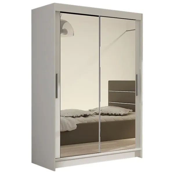 Dulap Space Meble Miami VII 120 x 58 x 200 / PAL / White photo 1