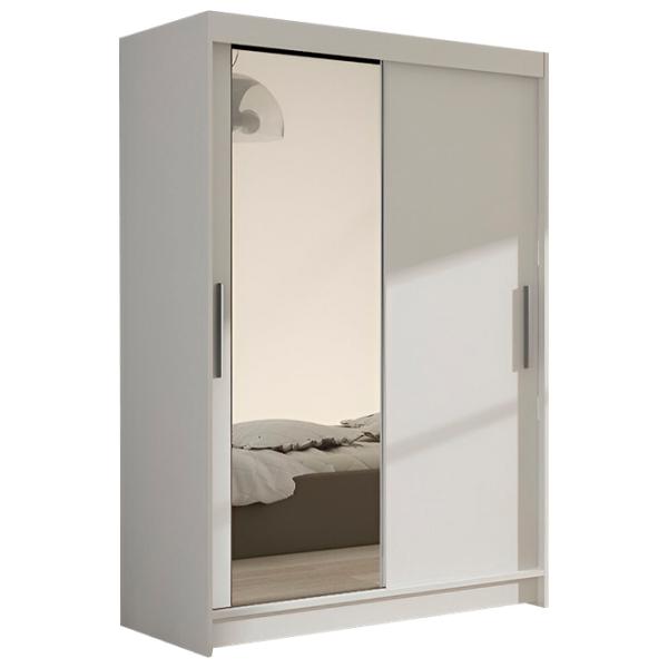 Dulap Space Meble Miami VI 120 x 58 x 200 / PAL / White photo 1 Dulap Space Meble Miami VI 120 x 58 x 200 / PAL / White photo 1