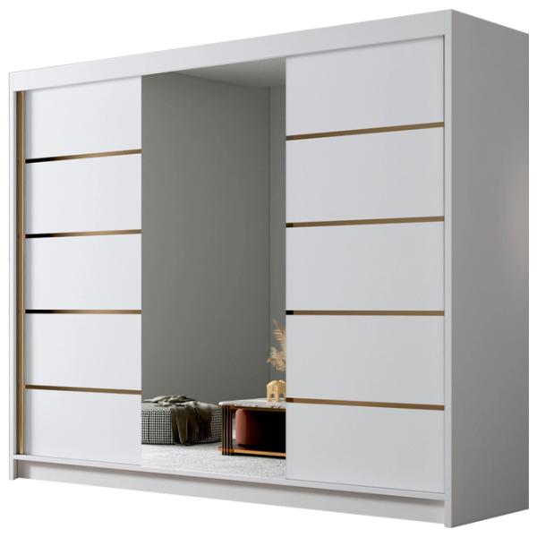 Шкаф Space Meble Amber VI 250 x 58см x 215 / ЛДСП / Белый photo 1
