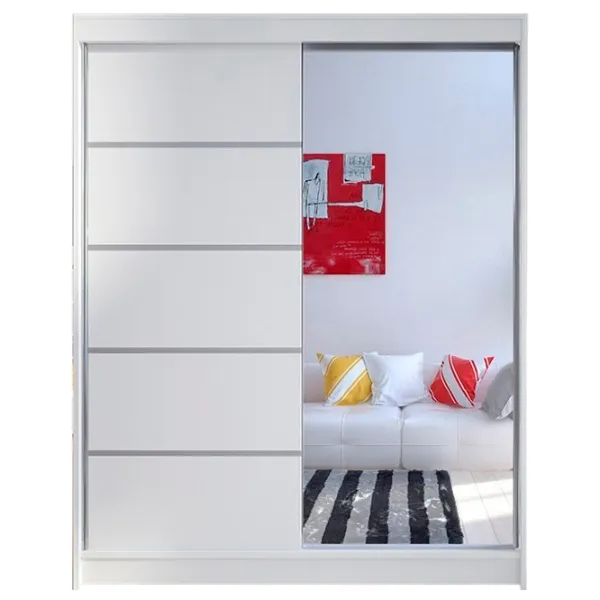 Dulap Space Meble Camino III 150 x 58 x 200 / PAL / Alb photo 1