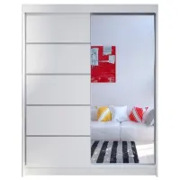 Dulap Space Meble Camino III 150 x 58 x 200 / PAL / Alb