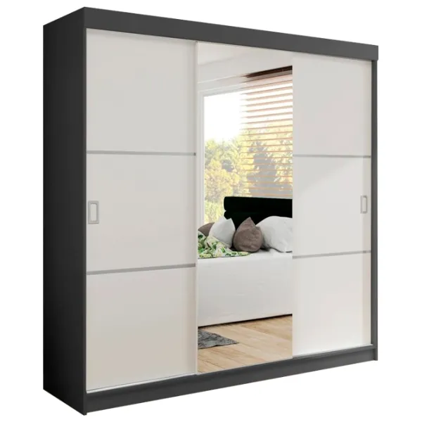 Шкаф Prime Furniture Bill 3 200 x 59см x 205 / ЛДСП / Белый photo 1