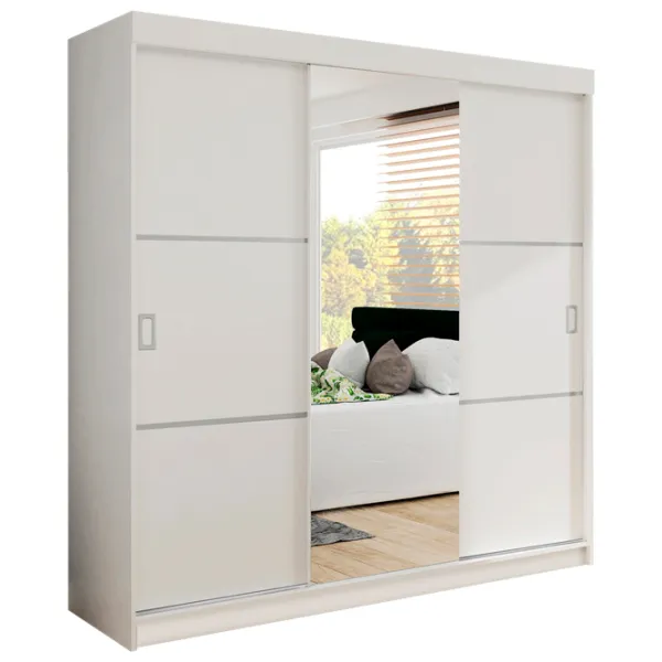 Dulap Prime Furniture Bill 3 200 x 59 x 205 / PAL / Alb photo 1 Dulap Prime Furniture Bill 3 200 x 59 x 205 / PAL / Alb photo 1