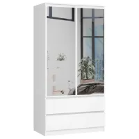Dulap Akord S90 2D2SZ 2 Lustro 90.4 x 50.4 x 180 / PAL / White