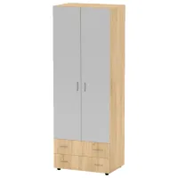 Шкаф Neman 5 80 x 53.6см x 217.6 / ЛДСП / Дуб Сонома