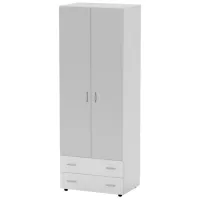 Dulap Neman 5 80 x 53.6 x 217.6 / PAL / Nimfeia Alb