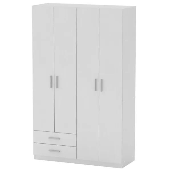 Dulap Neman 14 120 x 46.4 x 195 / PAL / Nimfeia Alb photo 1