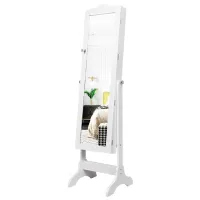 Dulap pentru bijuterii Costway JV10774WH 44 x 37 x 160 / MDF / White