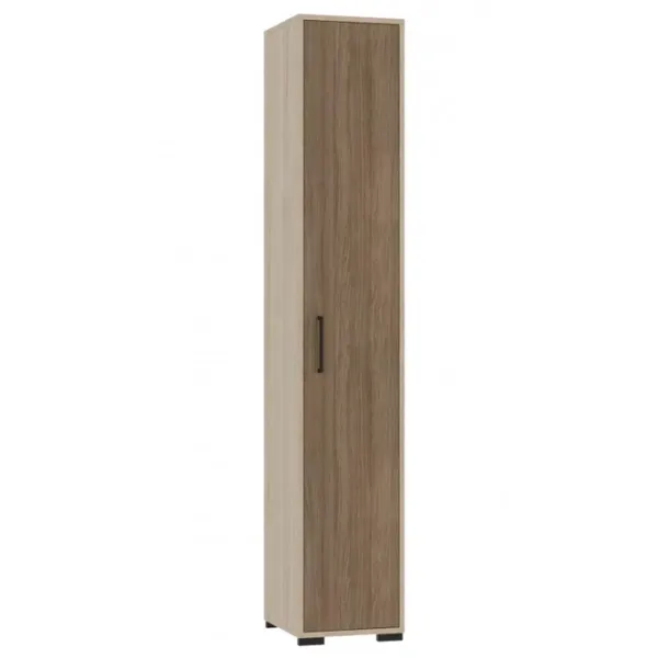 Шкаф Tisam 6606 Right 36 x 40.5см x 202.5 / ДСП / Бук Артизан Перламутровый - Дуб Урбан Кофейный photo 1